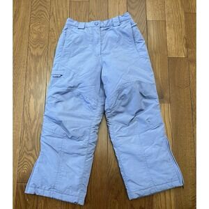 LL Bean Snow Pants Kids 6X/7 Youth Purple Heavy Winter Snowboard Ski Outdoor NEW